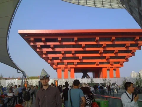 The China pavilion at Expo 2010 in Shanghai